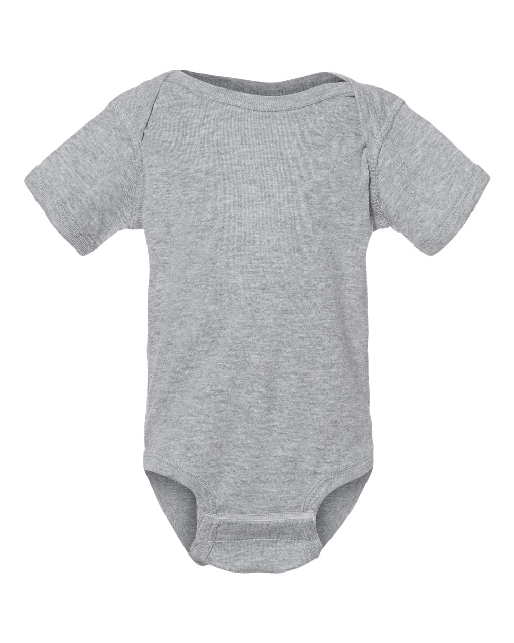 Front View of Heather Infant Baby Rib Bodysuit - 4400
