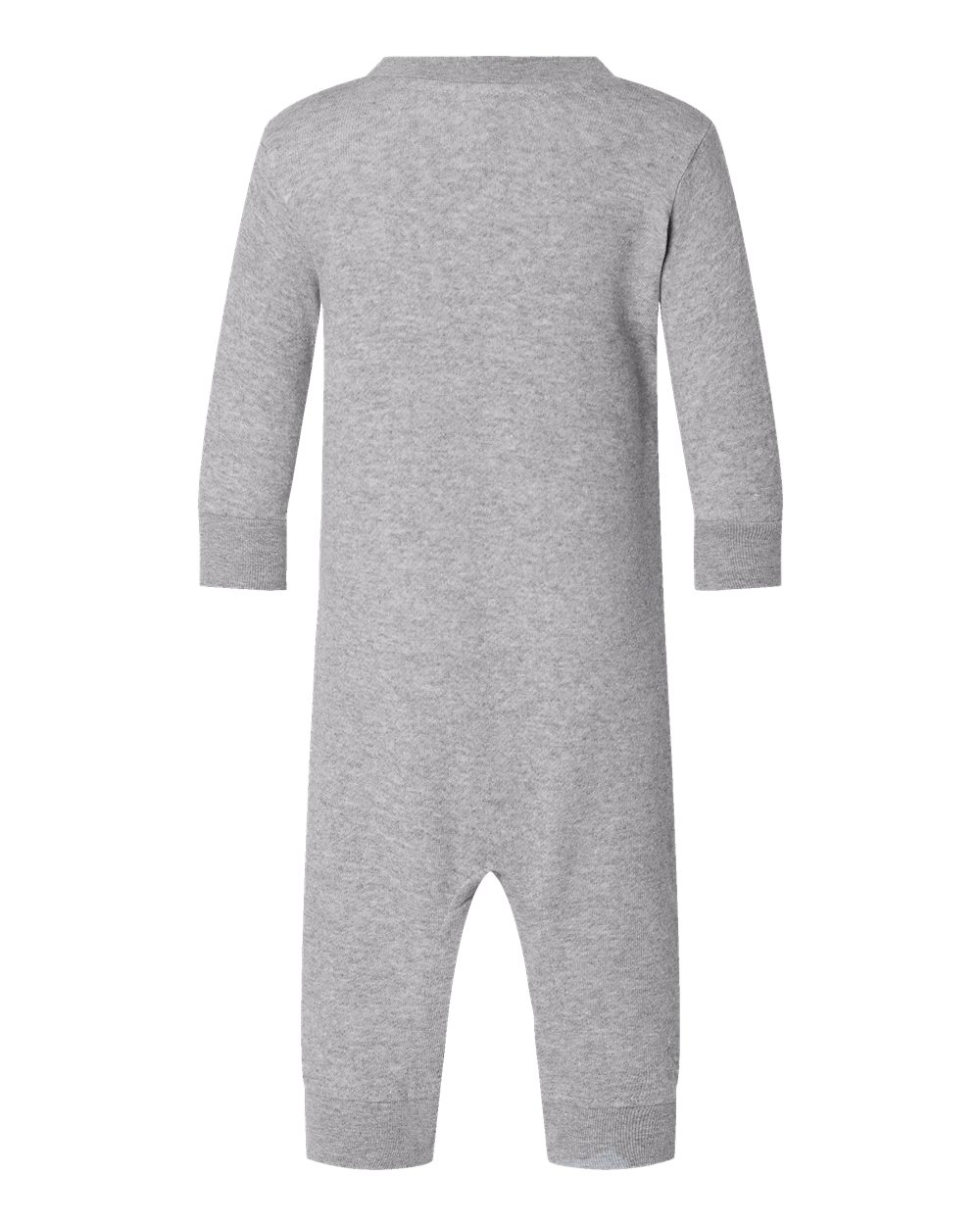 Front View of Heather Infant Fleece One-Piece - 4447
