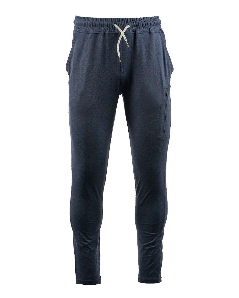 Front View of Heather Ink Blue Dawn to Dusk Jogger - 8857