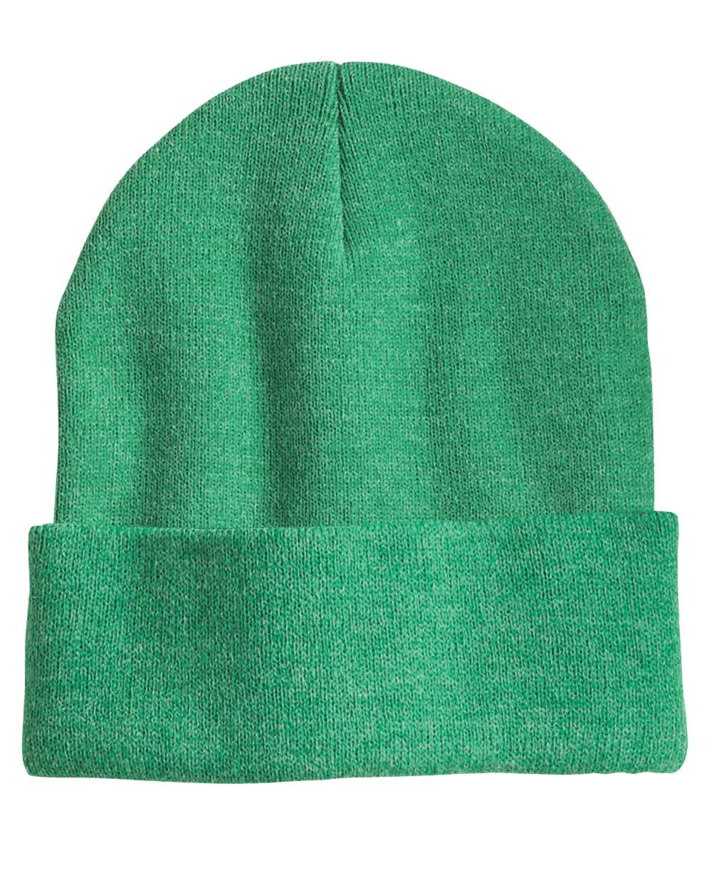 Front View of Heather Kelly 12" Solid Cuffed Beanie - SP12