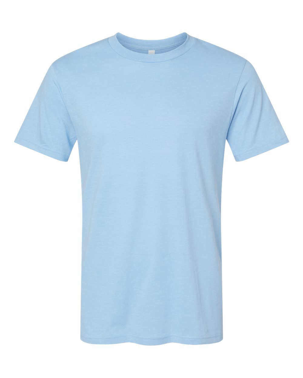 Front View of Heather Light Blue CVC Tee - 2001CVC