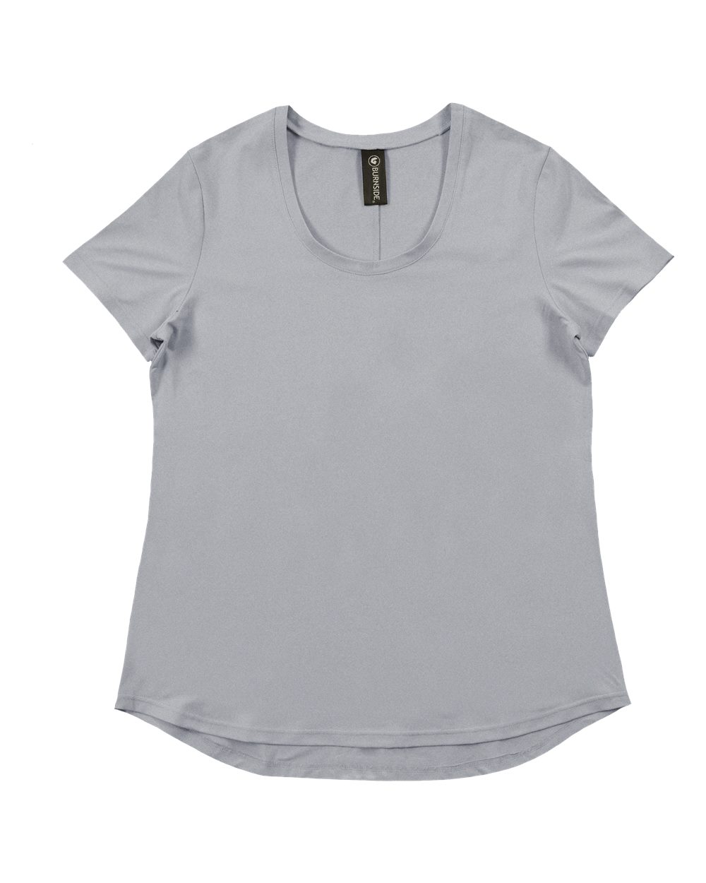 Front View of Heather Lt Grey Women's Dawn to Dusk Scoop Neck - 5110