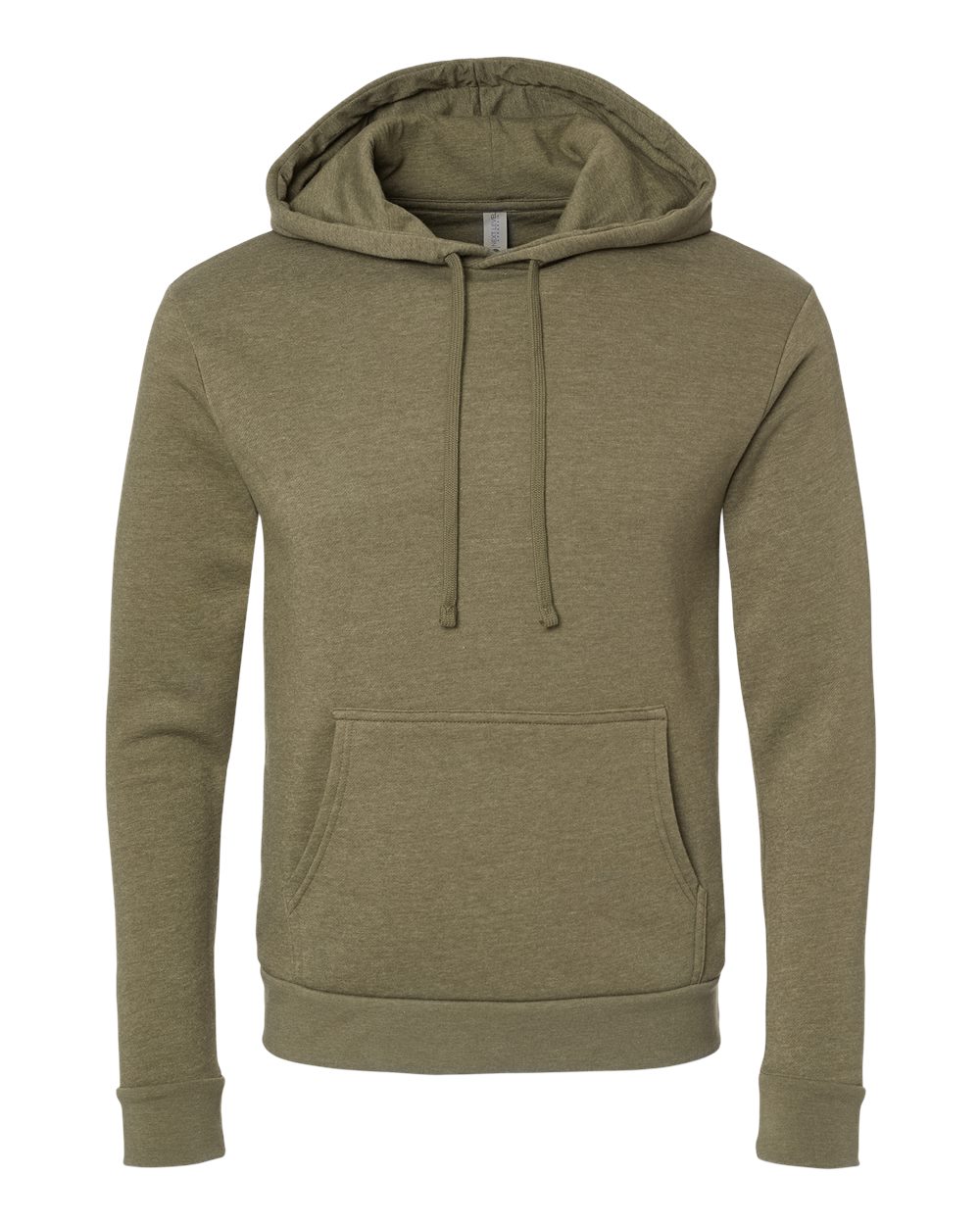 Front View of Heather Military Green Malibu Hoodie - 9302