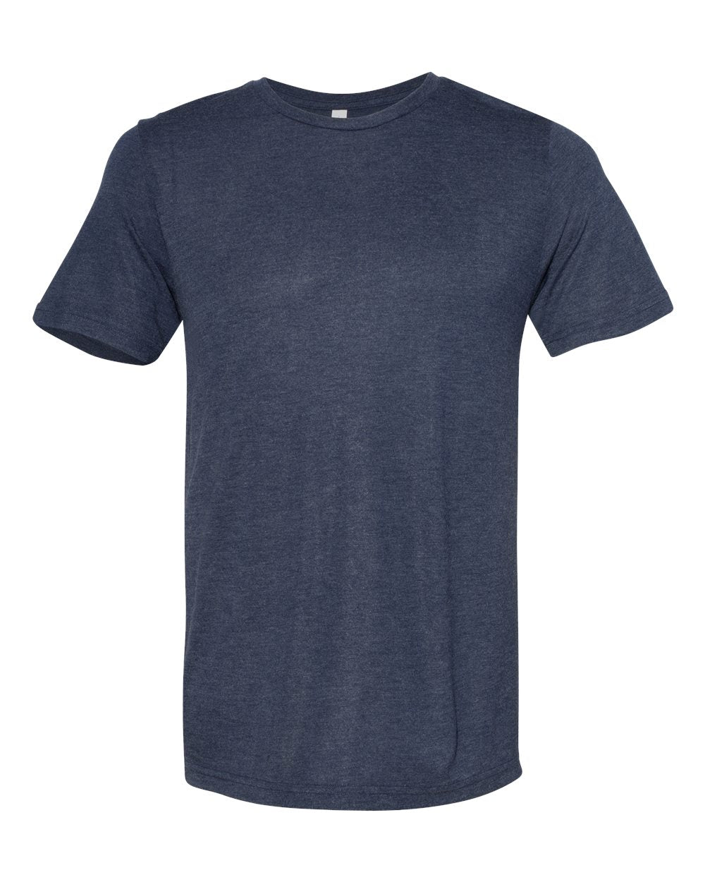 Front View of Heather Navy Viscose Fashion Tee - 3880