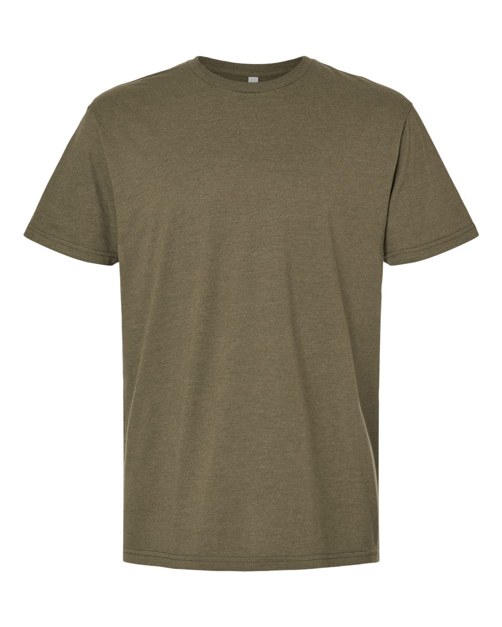 Front View of Heather Olive CVC Tee - 2001CVC