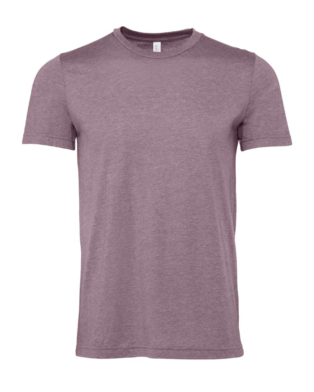 Front View of Heather Purple CVC Jersey Tee - 3001CVC
