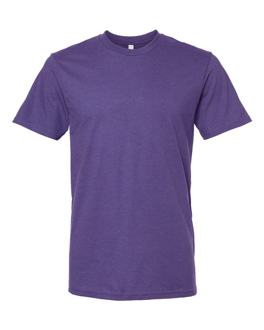 Front View of Heather Purple CVC Tee - 2001CVC