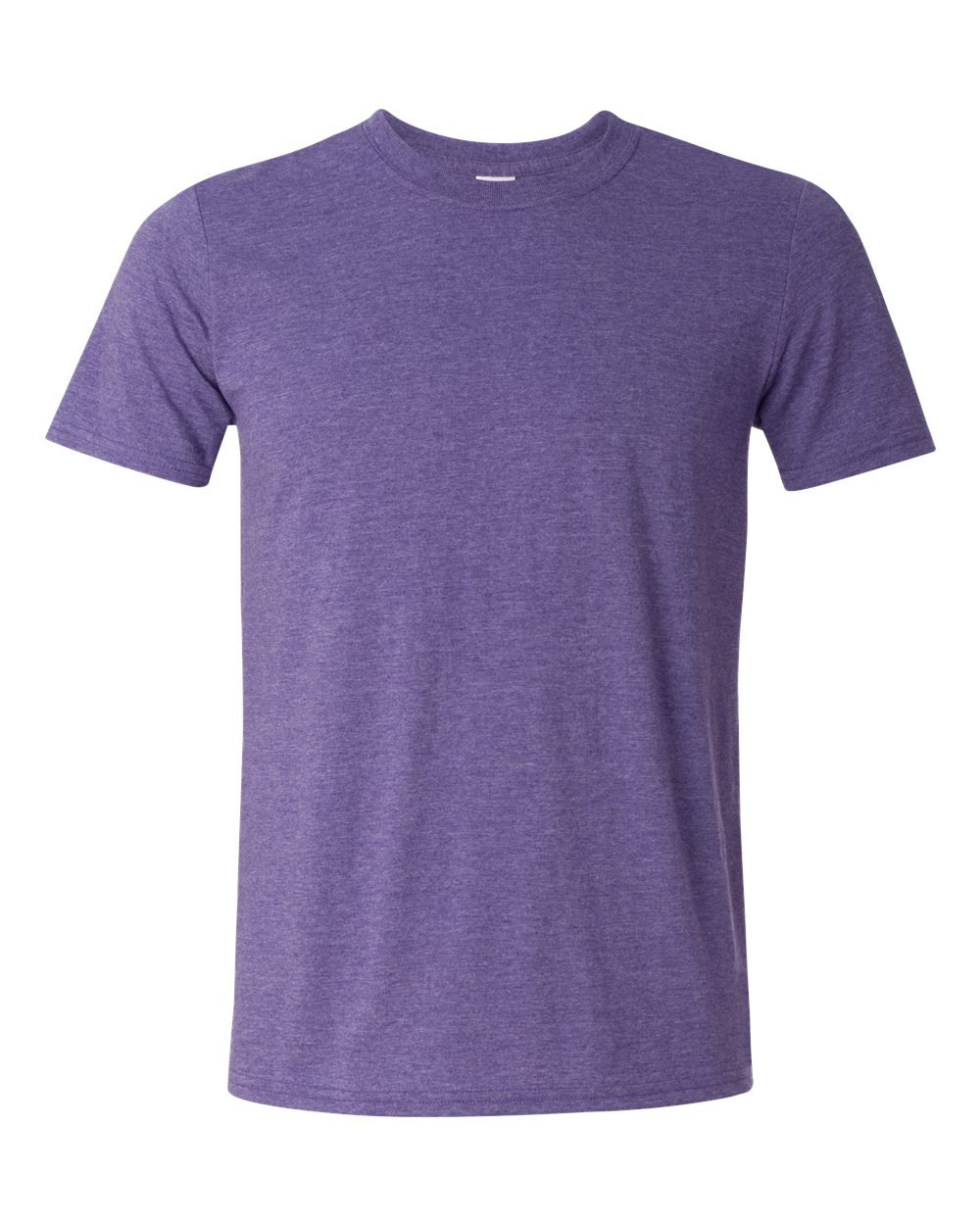 Front View of Heather Purple Softstyle® T-Shirt - 64000