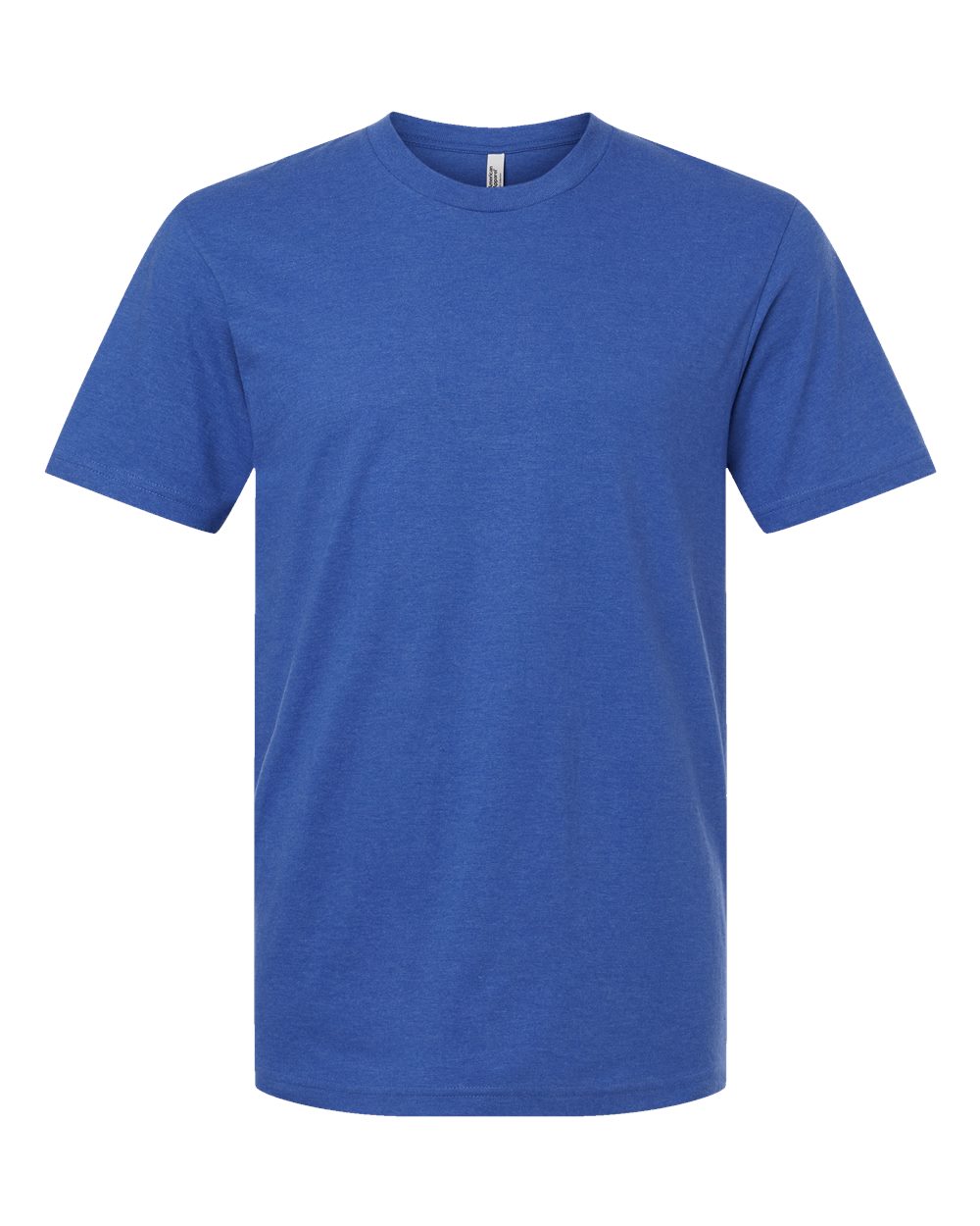 Front View of Heather Royal Blue CVC Tee - 2001CVC