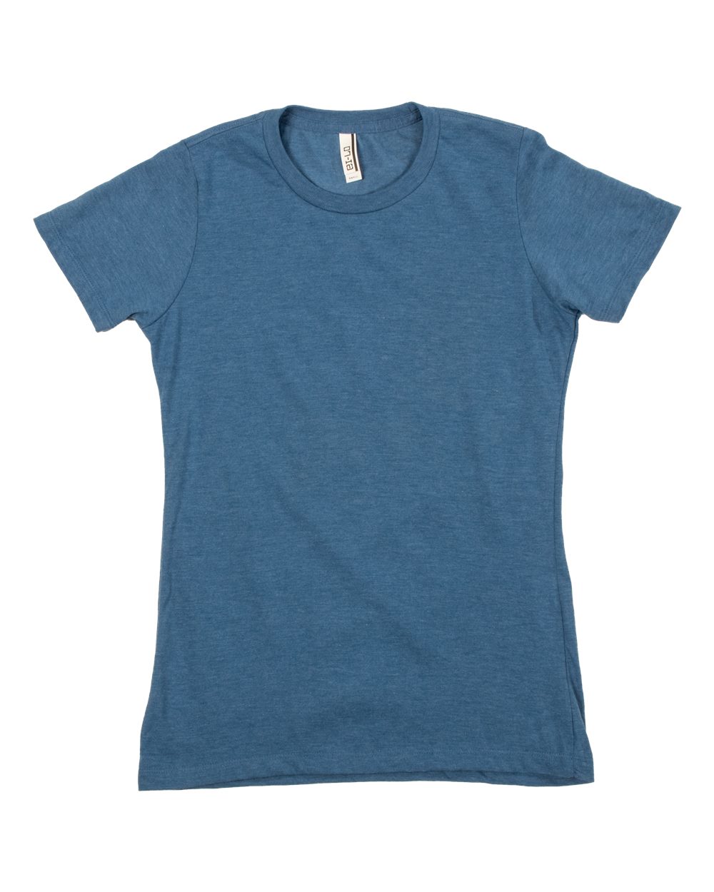 Front View of Heather Royal (disc) Women's Premium Cotton Blend T-Shirt - 6220