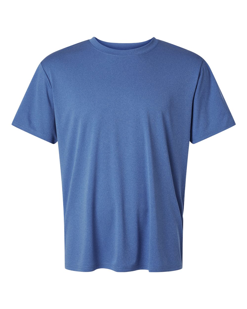 Front View of Heather Royal Pro-Lock Performance T-Shirt - 48000