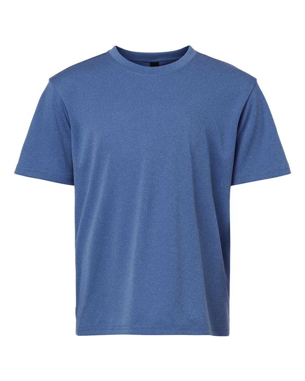 Front View of Heather Royal Pro-Lock Youth Performance T-Shirt - 48000Y