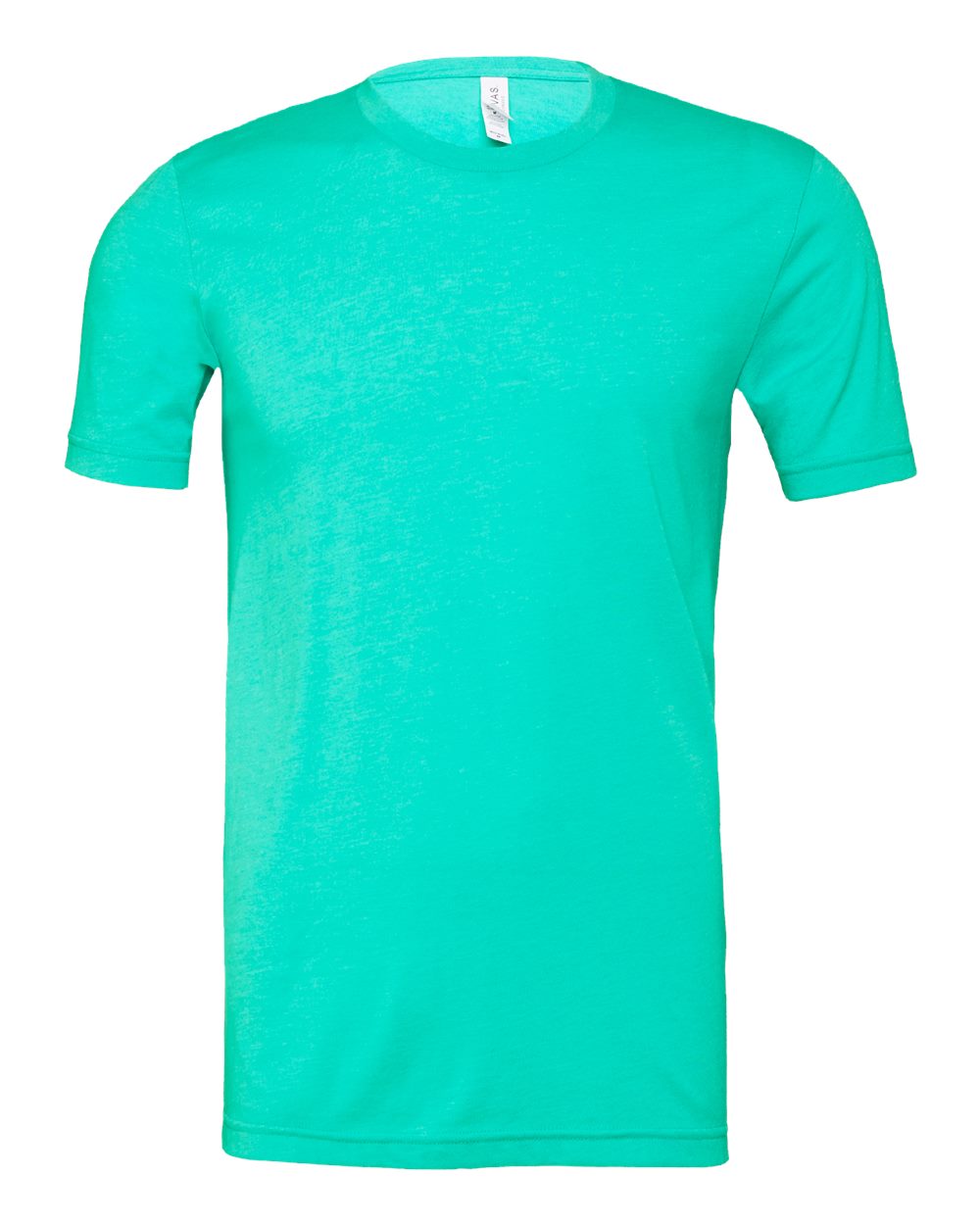 Front View of Heather Sea Green CVC Jersey Tee - 3001CVC