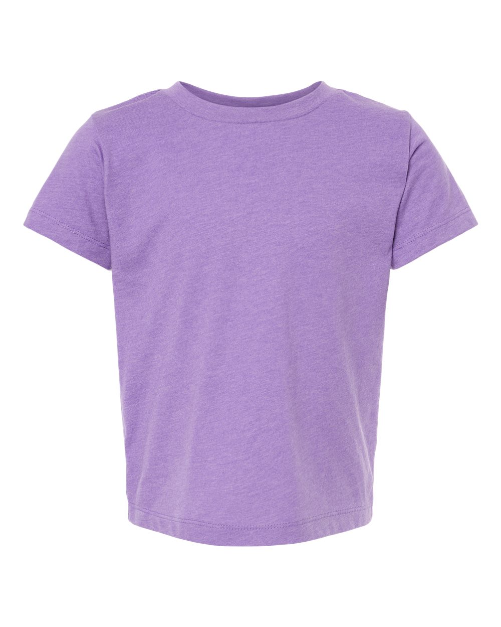 Front View of Heather Team Purple Toddler Jersey Tee - 3001T