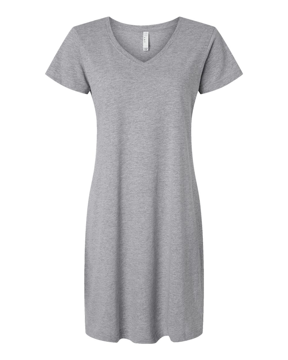 Front View of Heather Women's Fine Jersey V-Neck Coverup - 3522