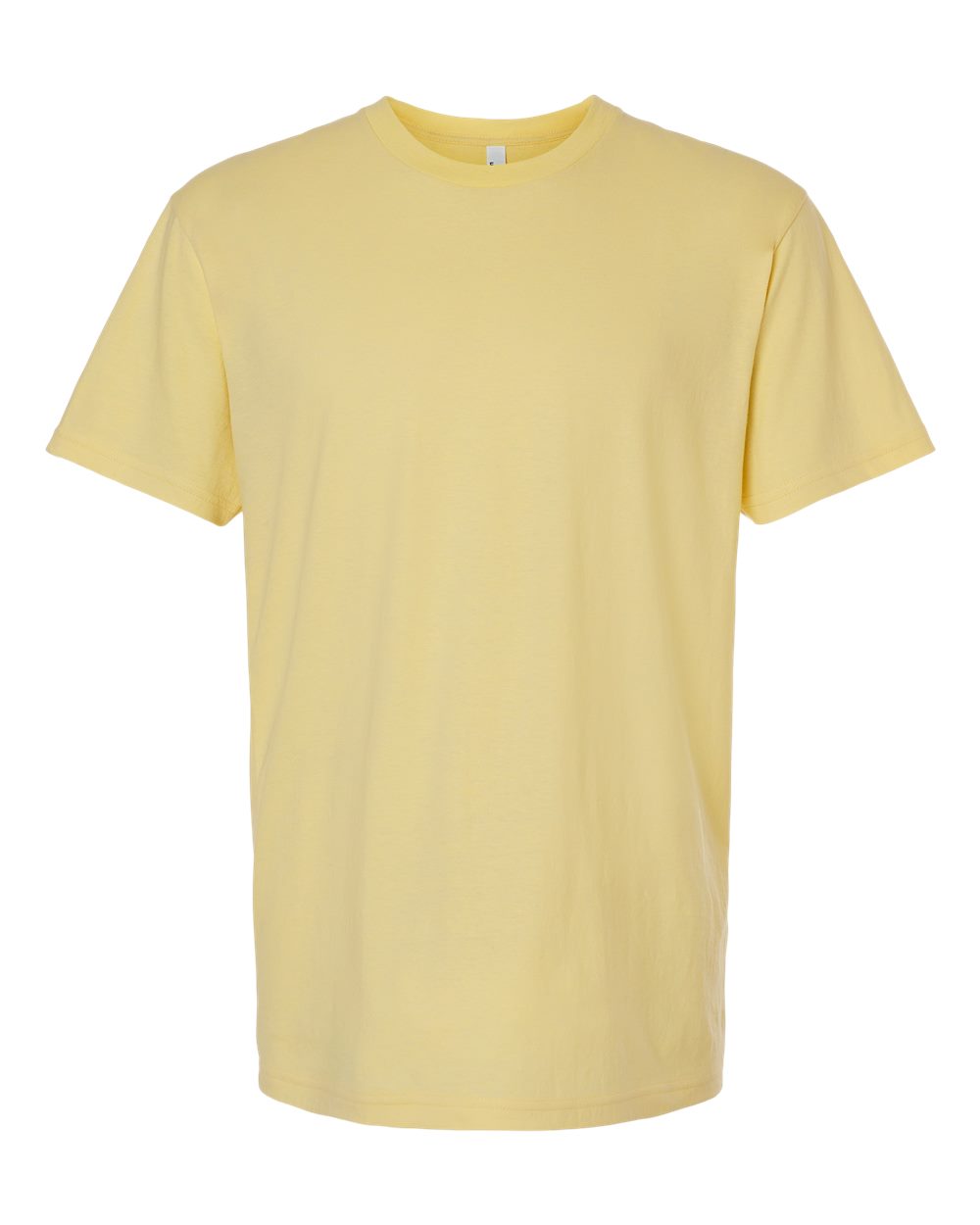 Front View of Heather Yellow CVC Tee - 2001CVC