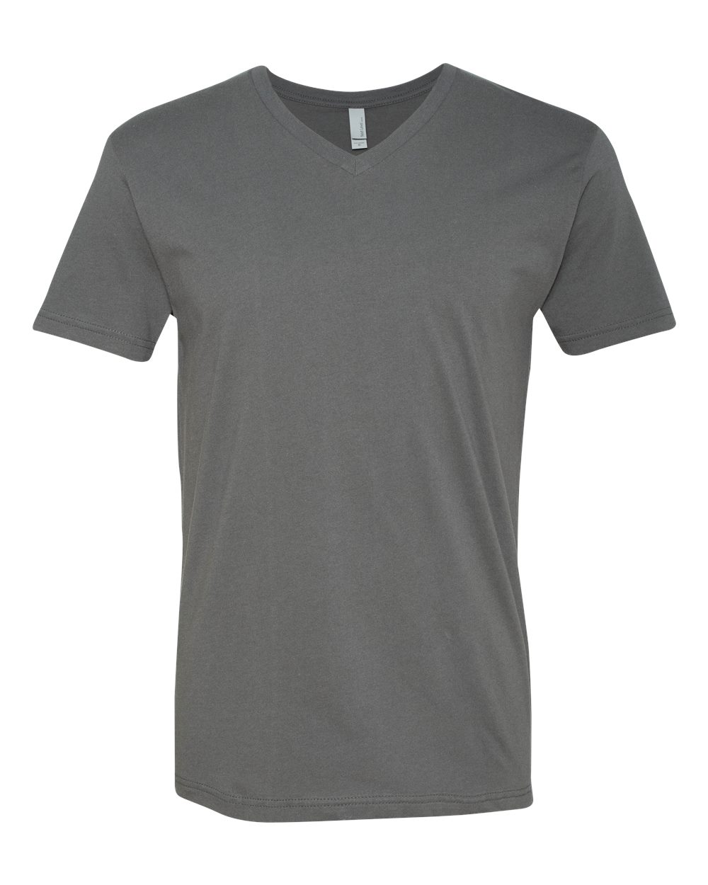 Front View of Heavy Metal Cotton V-Neck T-Shirt - 3200