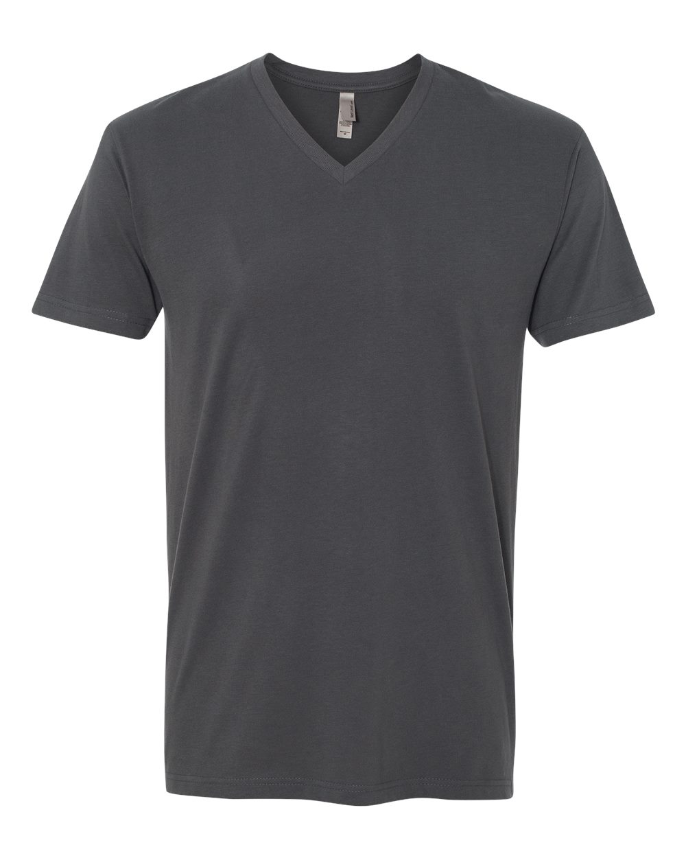 Front View of Heavy Metal Sueded V-Neck T-Shirt - 6440