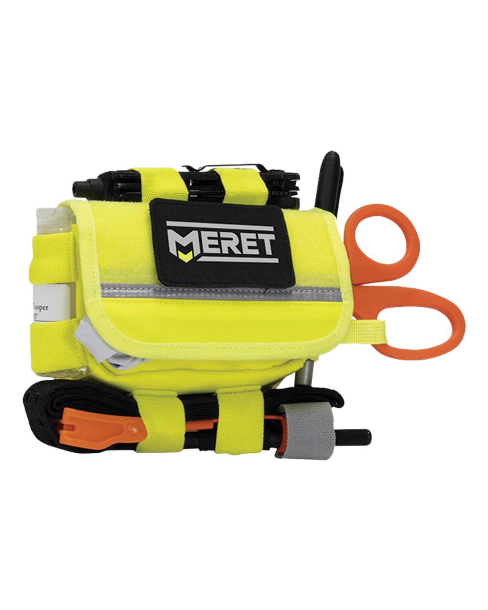 Front View of High Viz Yellow EFAK™ PRO X High Viz Yellow Waist Pack - M8120-HV