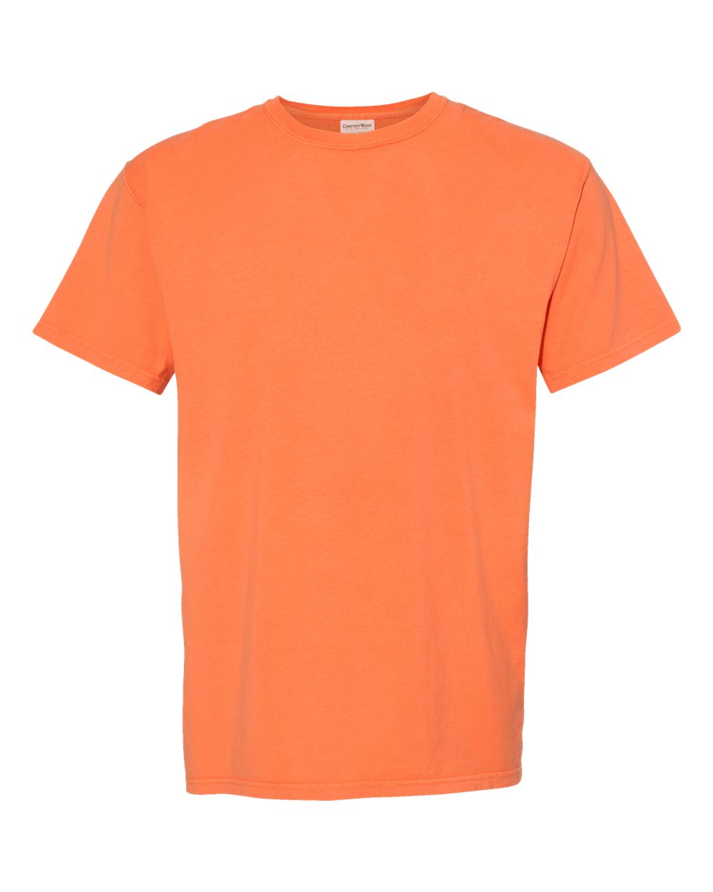 Front View of Horizon Orange Garment-Dyed T-Shirt - GDH100