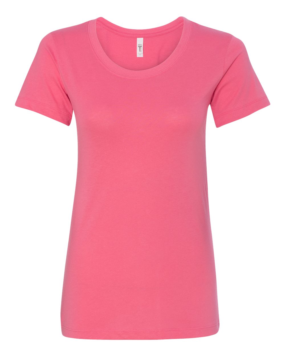 Front View of Hot Pink Women's Ideal T-Shirt - 1510