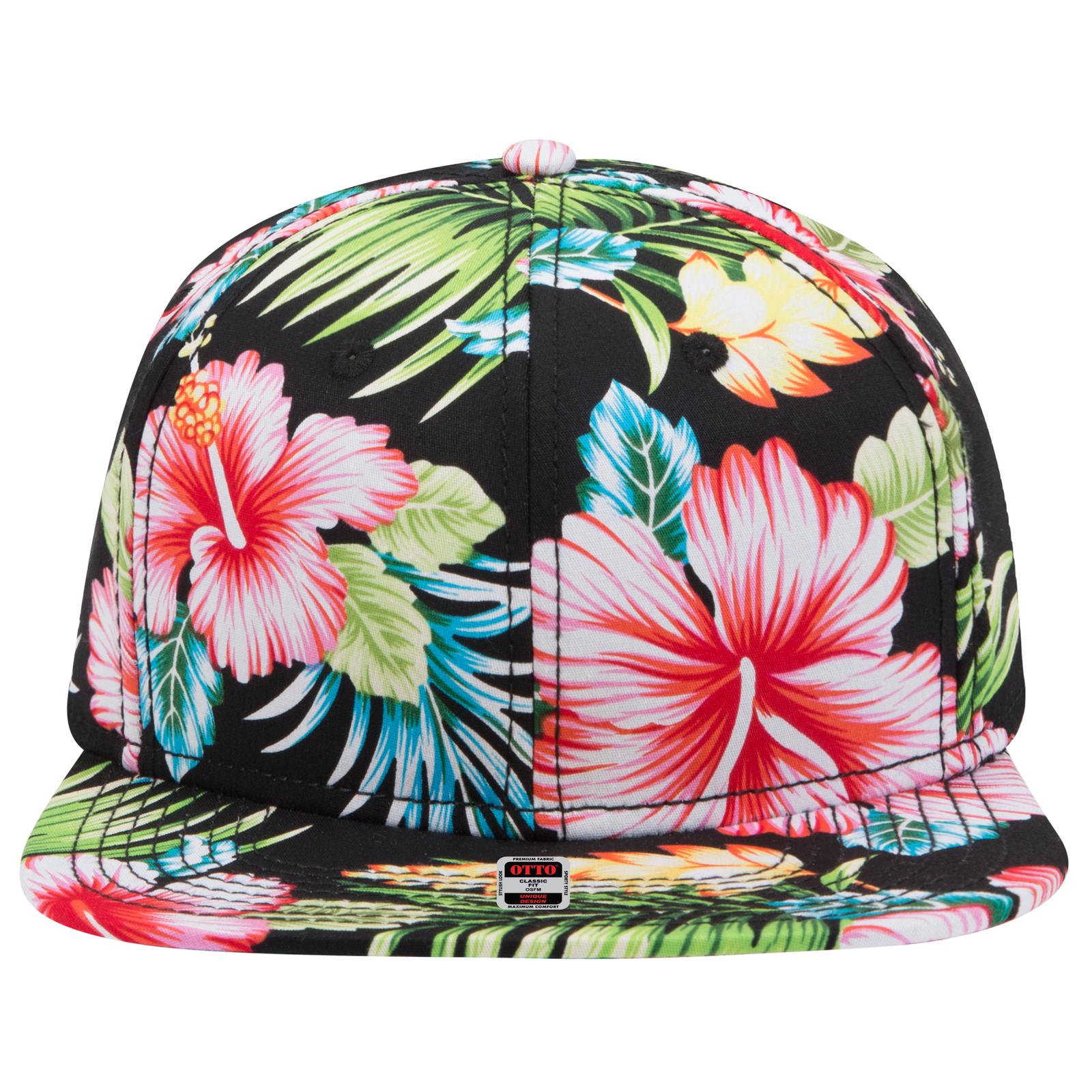 Front View of HP001 - Design001 OTTO CAP "OTTO SNAP" 6 Panel Pro Style Snapback Hat
