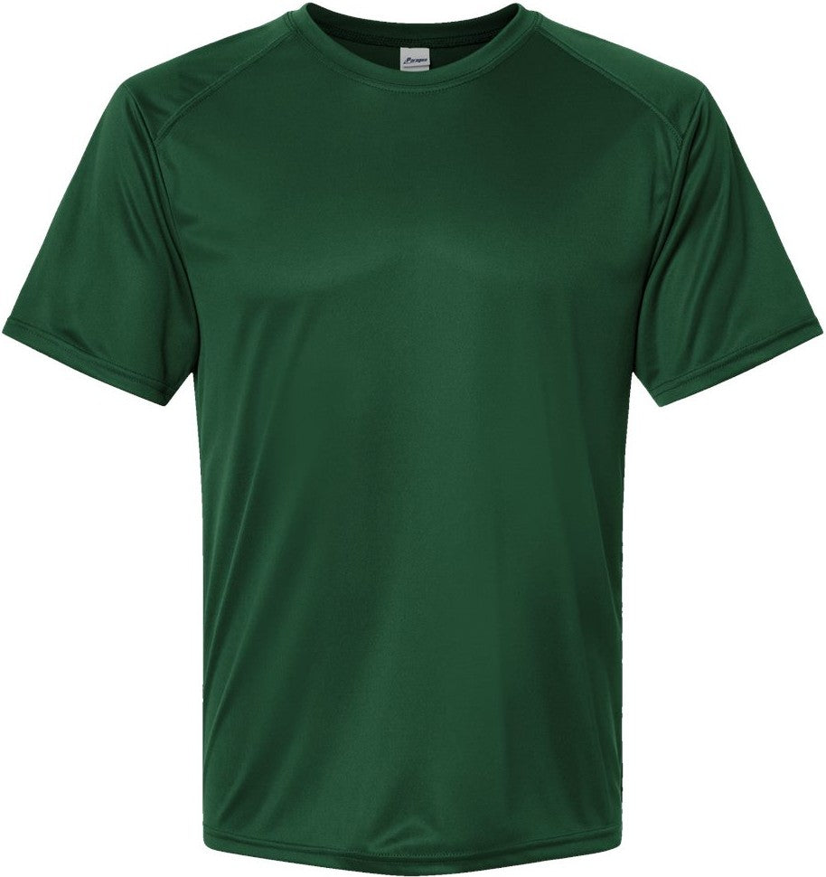 Front View of Hunter Green Islander Performance T-Shirt - 200