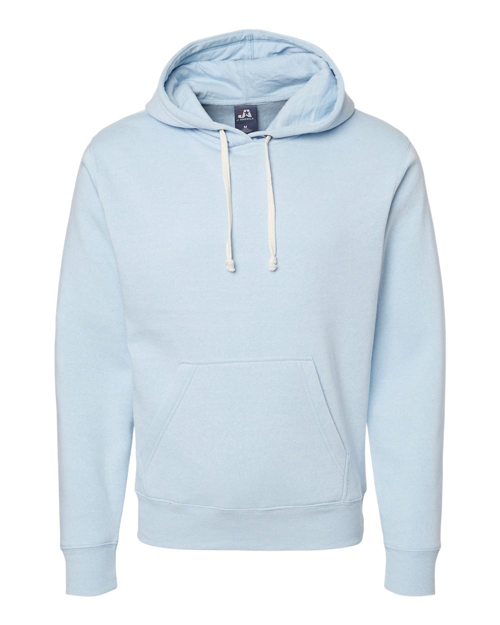 Front View of Ice Triblend Triblend Fleece Hooded Sweatshirt - 8871