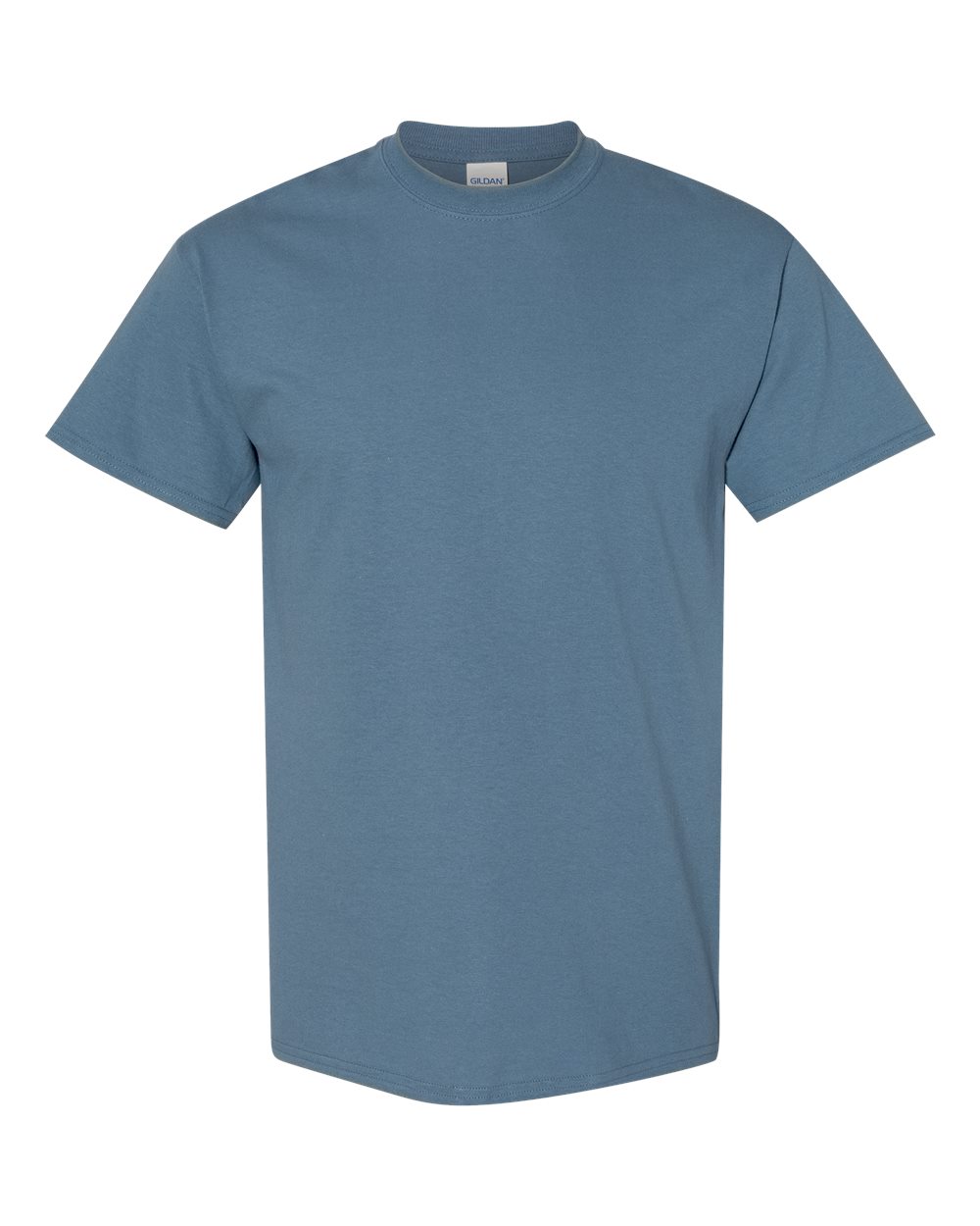 Front View of Indigo Blue Heavy Cotton™ T-Shirt - 5000