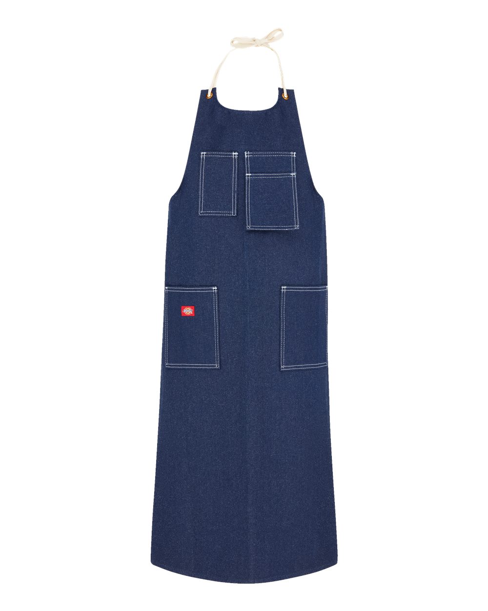 Front View of Indigo Blue Toolmaker's Apron - AC20