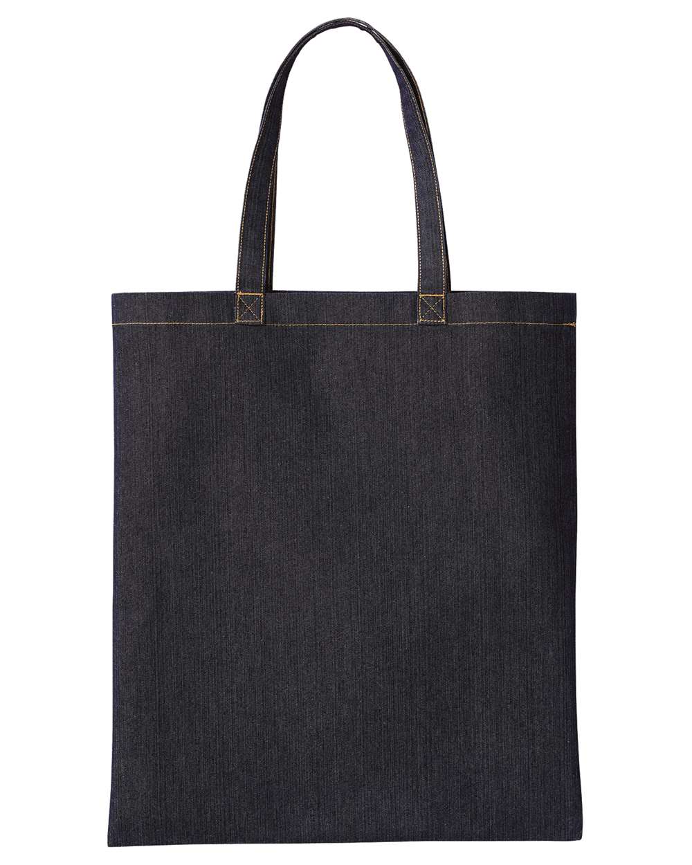 Front View of Indigo Denim Denim Tote Bag - RP998
