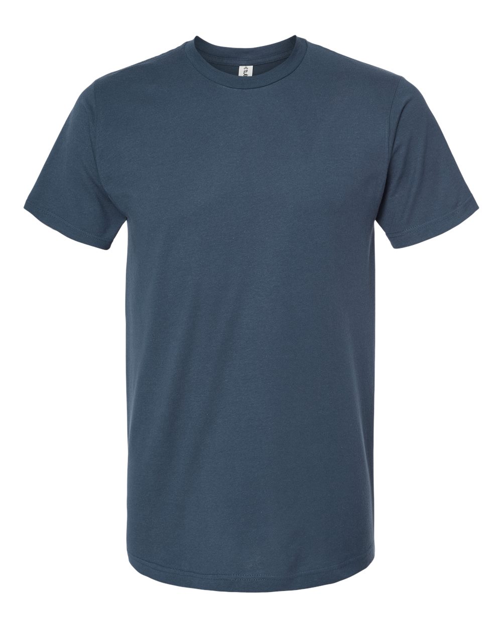Front View of Indigo Fine Jersey T-Shirt - 202