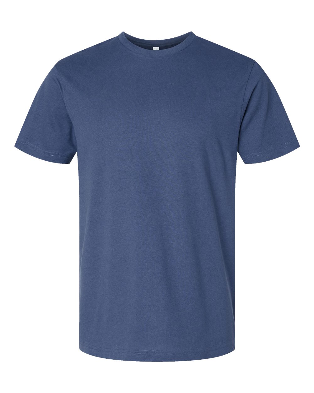 Front View of Indigo Fine Jersey Tee - 6901