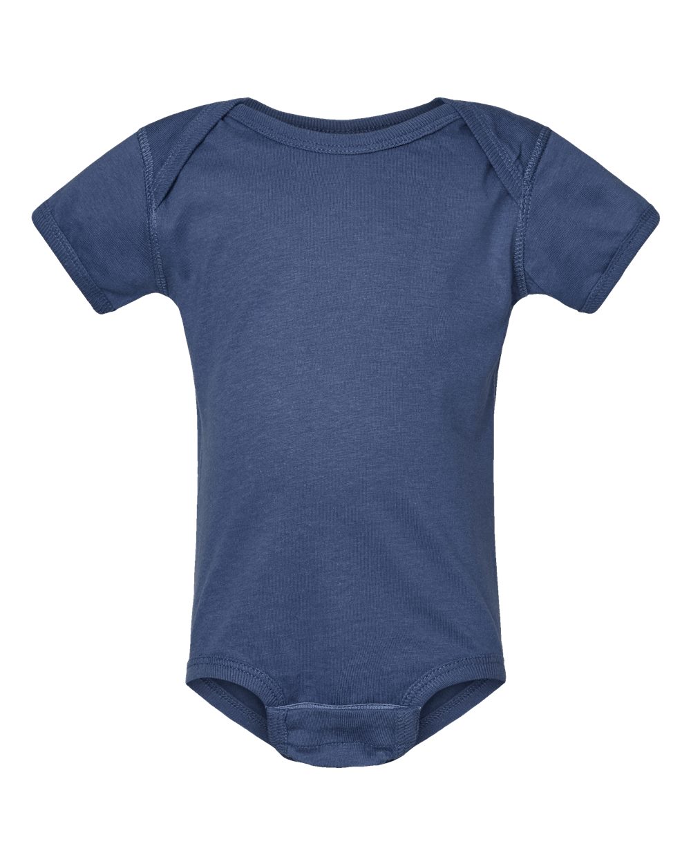 Front View of Indigo Infant Fine Jersey Bodysuit - 4424