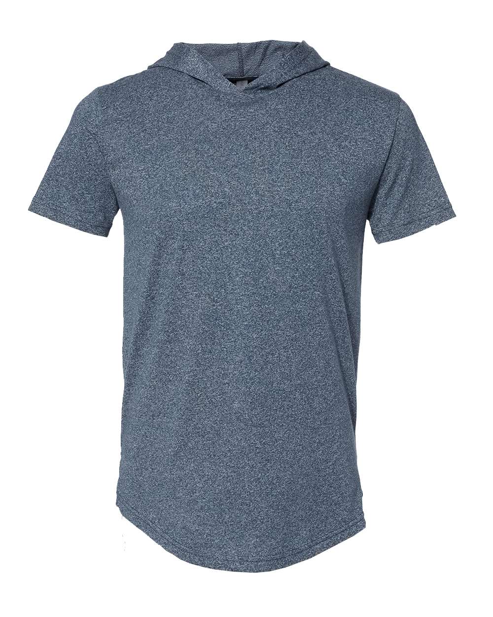 Front View of Indigo Mock Twist Hoodie T-Shirt - 2022