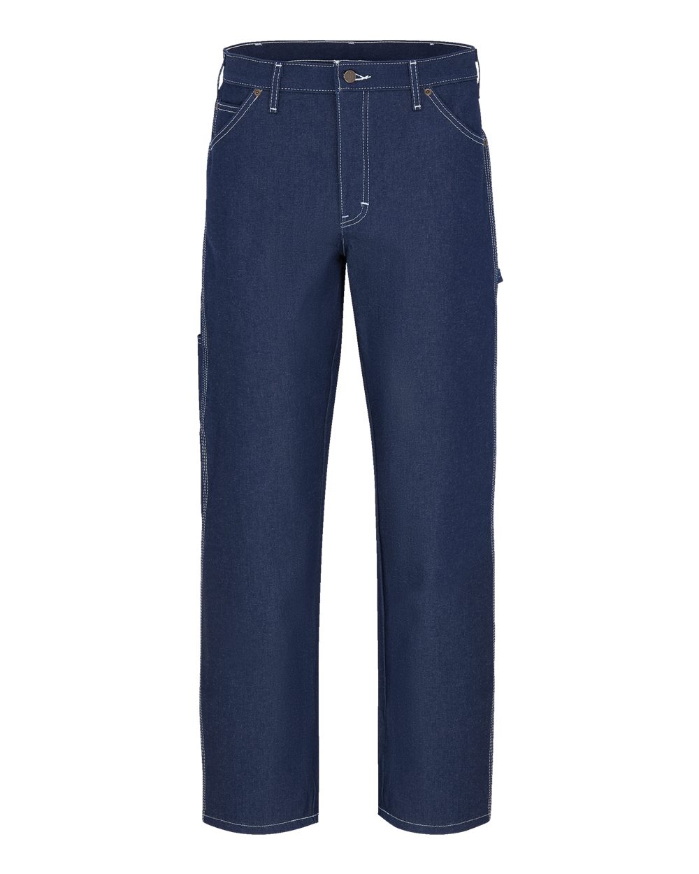 Front View of Indigo Rigid - 30I Lightweight Carpenter Jeans - Extended Sizes - 1944EXT