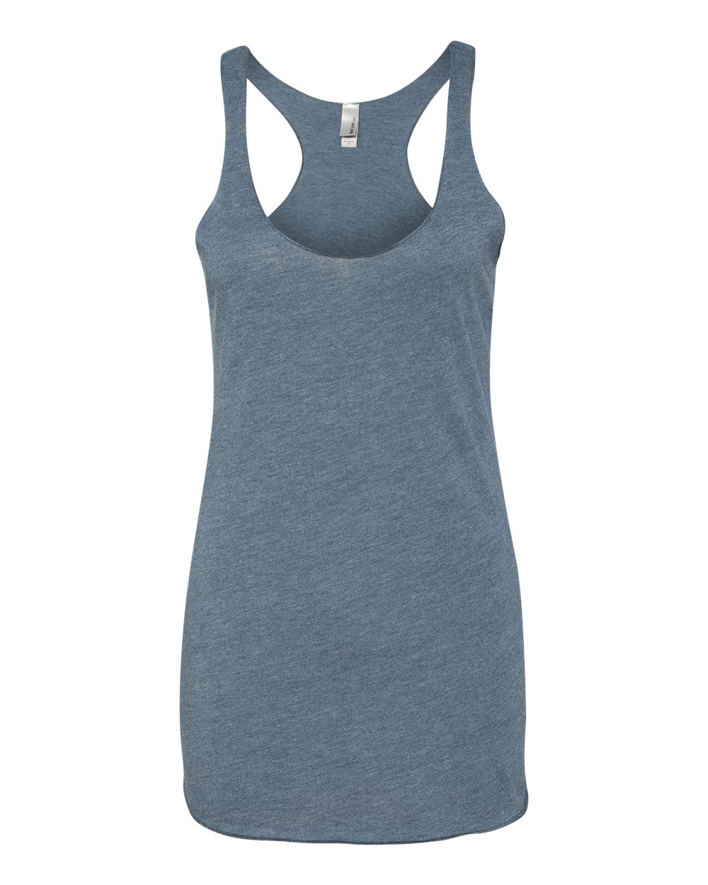 Front View of Indigo Women’s Triblend Racerback Tank - 6733