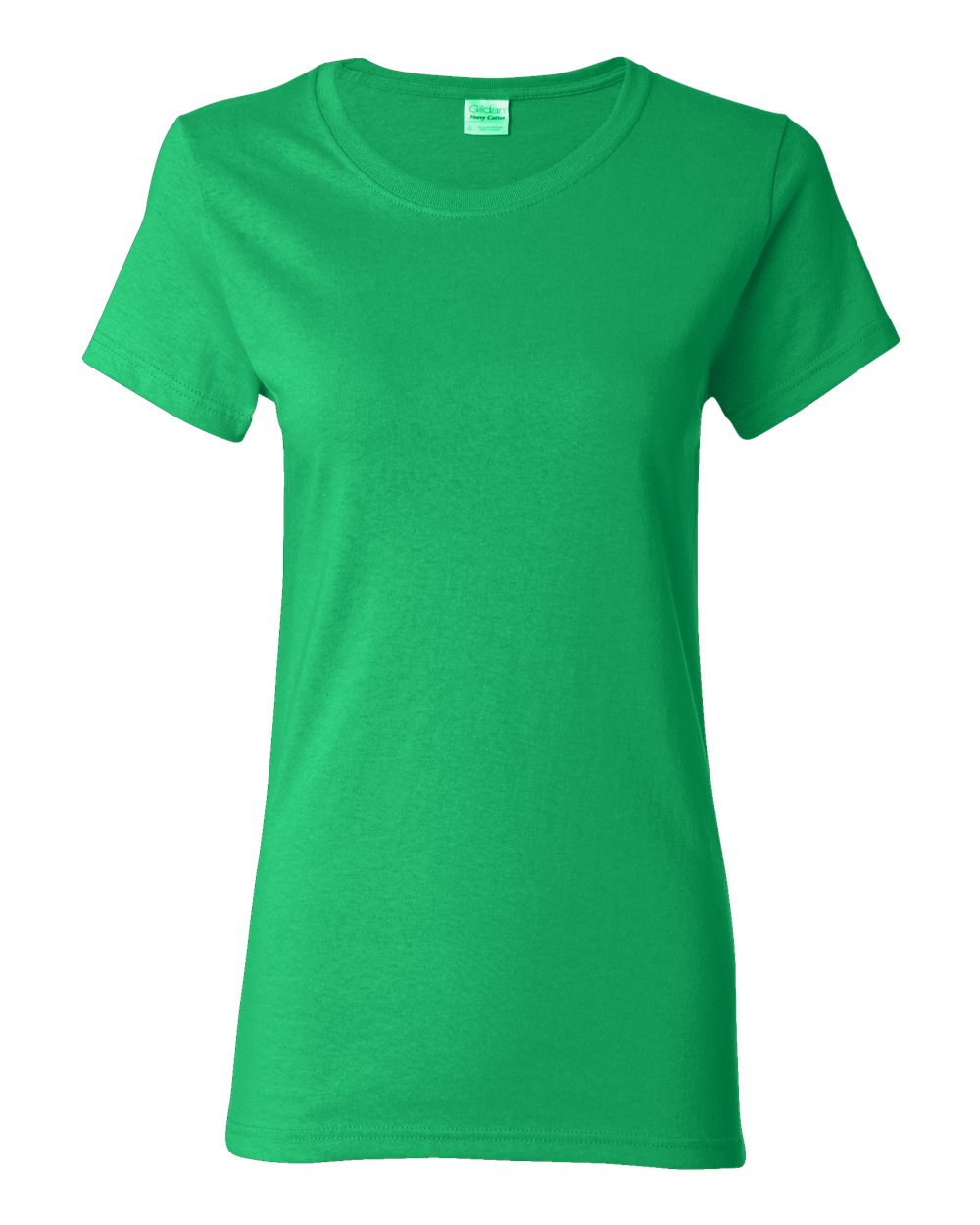 Front View of Irish Green Heavy Cotton™ Women’s T-Shirt - 5000L