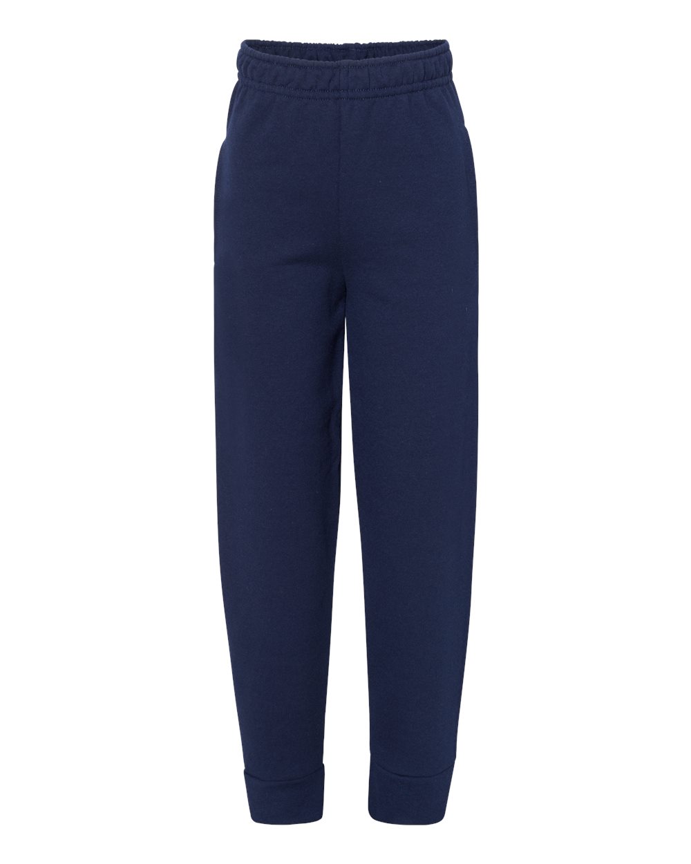 Front View of J. Navy NuBlend® Youth Joggers - 975YR