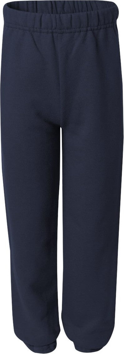 Front View of J. Navy NuBlend® Youth Sweatpants - 973BR