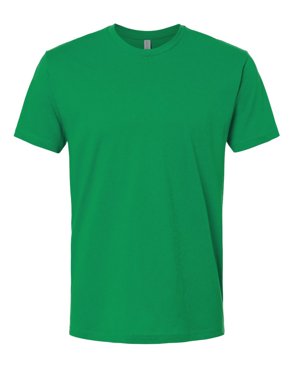 Front View of Kelly Green Cotton T-Shirt - 3600