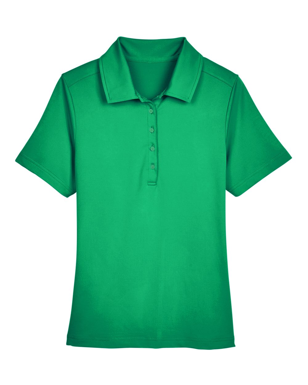 Front View of Kelly Green Women's CrownLux Performance® Range Flex Polo - DG21W