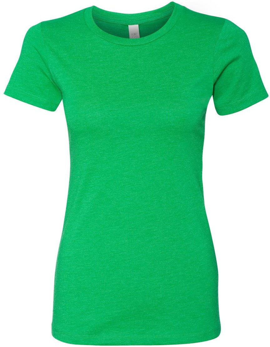 Front View of Kelly Green Women’s CVC T-Shirt - 6610
