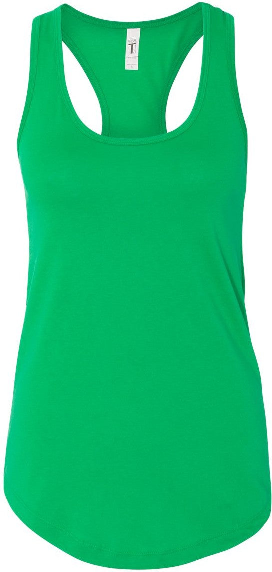 Front View of Kelly Green Women's Ideal Racerback Tank - 1533