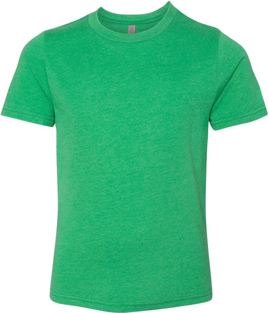 Front View of Kelly Green Youth CVC T-Shirt - 3312