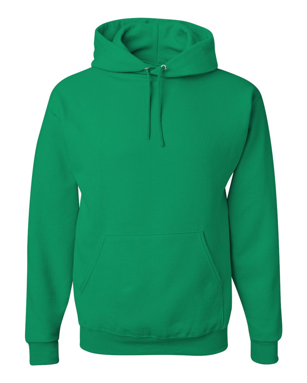 Front View of Kelly NuBlend® Hooded Sweatshirt - 996MR