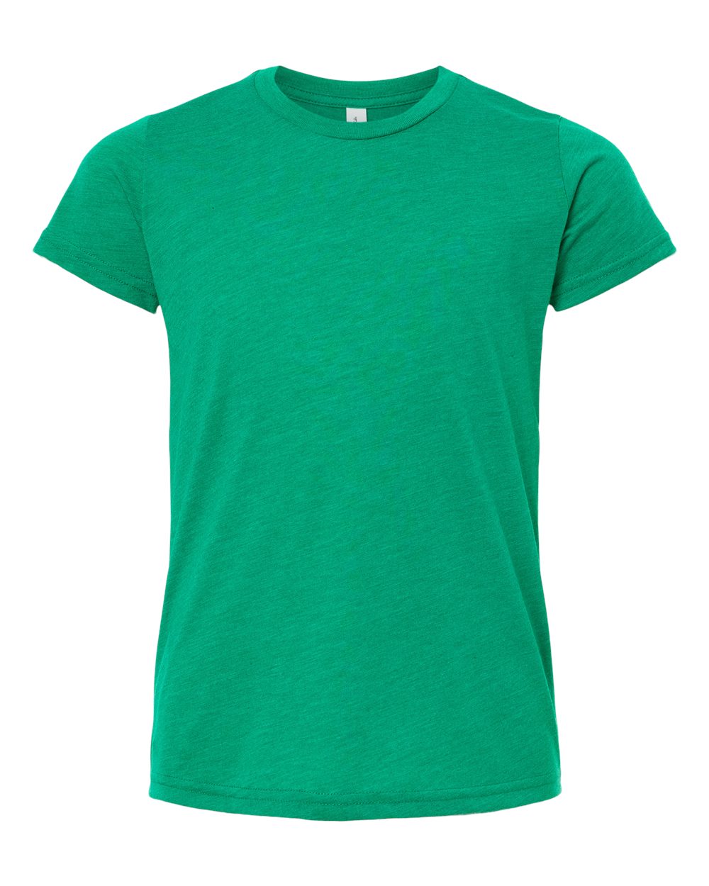 Front View of Kelly Triblend Youth Triblend Tee - 3413Y