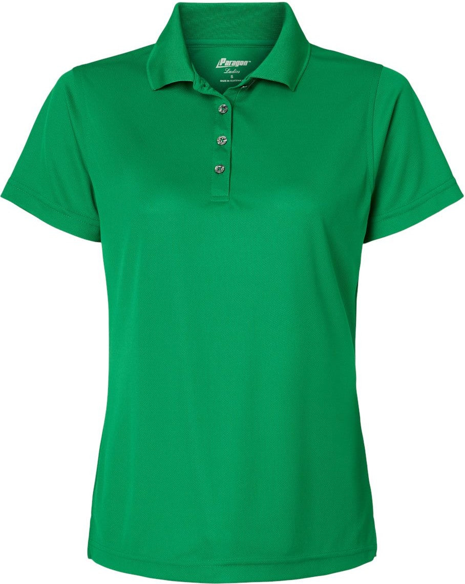 Front View of Kelly Women's Saratoga Performance Mini Mesh Polo - 104