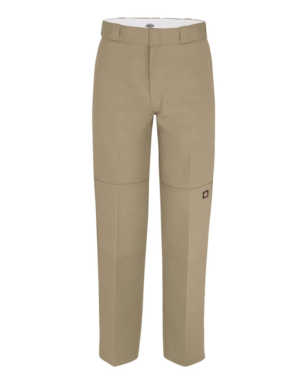 Front View of Khaki - 32I Double Knee Work Pants - 8528