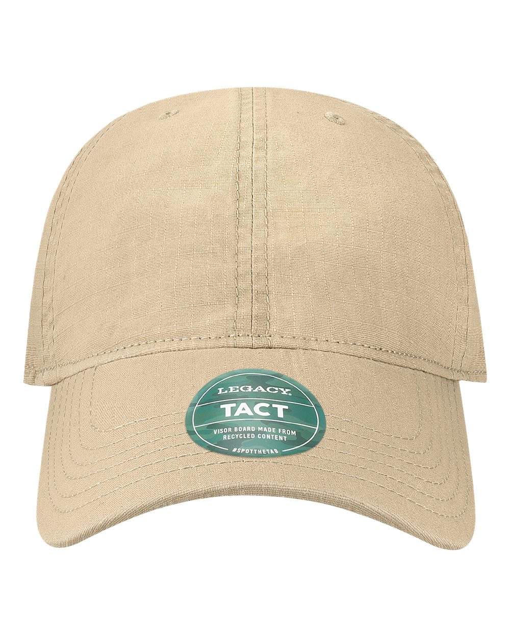 Front View of Khaki Tacticool Cap - TACT